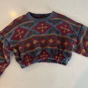Urban Outfitters Handknitted Structure Cropped Sweater Women's Small
